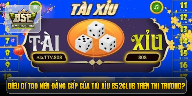 Điều gì tạo nên đẳng cấp của tài xỉu B52CLUB trên thị trường?